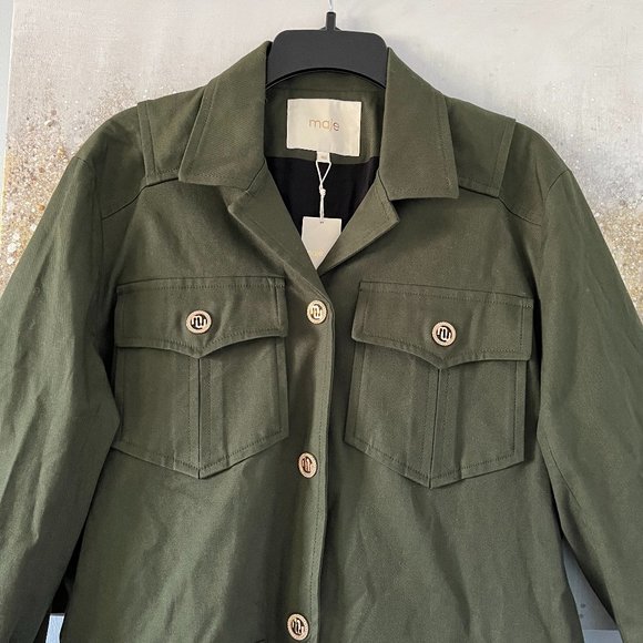 Maje Guesna Dark Khaki Jacket (NWT) - Picture 5 of 16